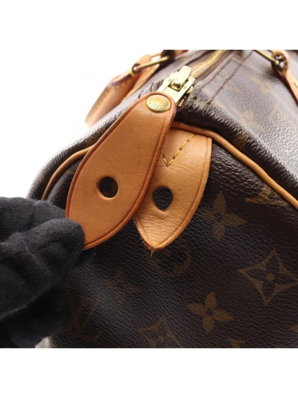 Louis Vuitton Handbag Speedy 35 Canvas Leather